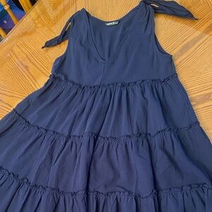 SHEIN Deep Blue Layered Dress